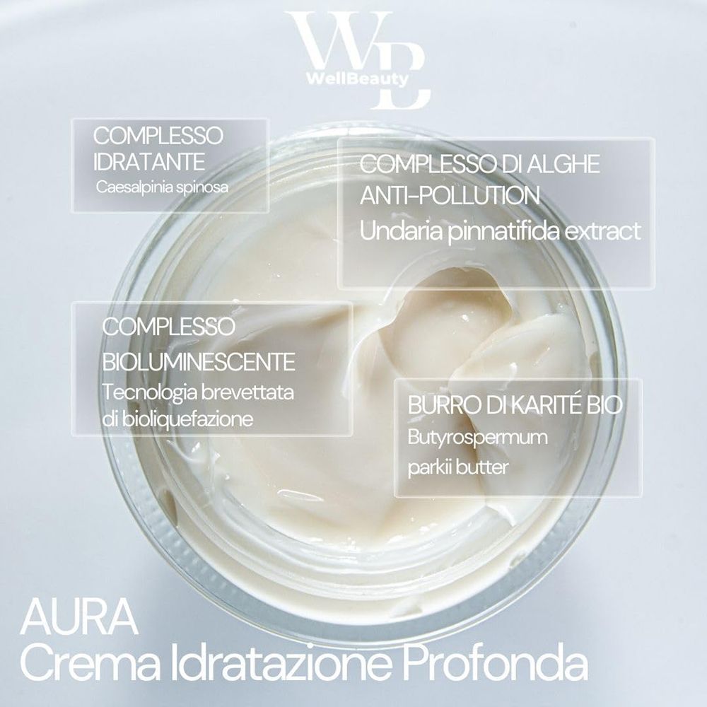 WellBeauty - AURA - Crema Viso Idratazione Profonda