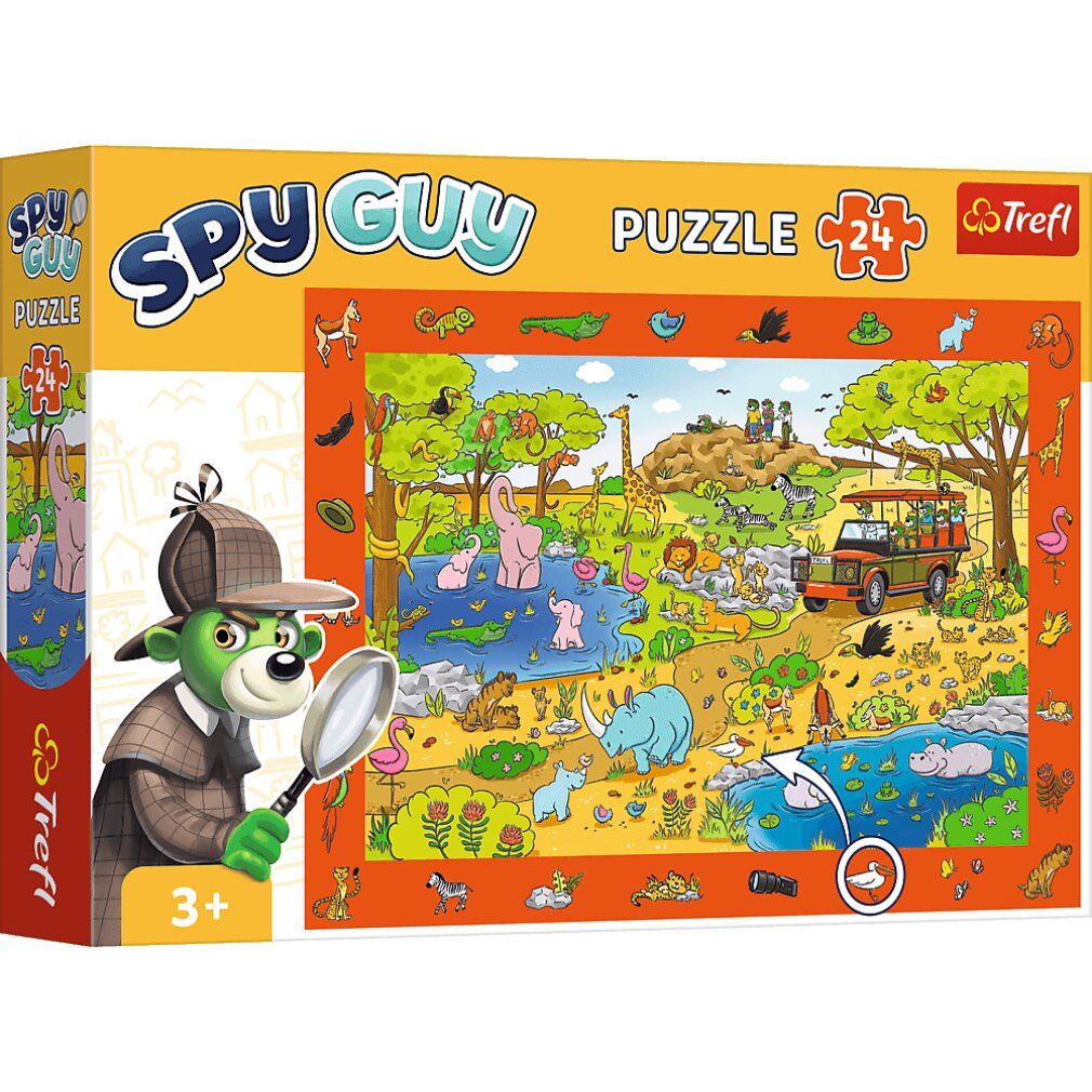 trefl Puzzle di ricerca immagini Spy Guy: Safari 24 pezzi