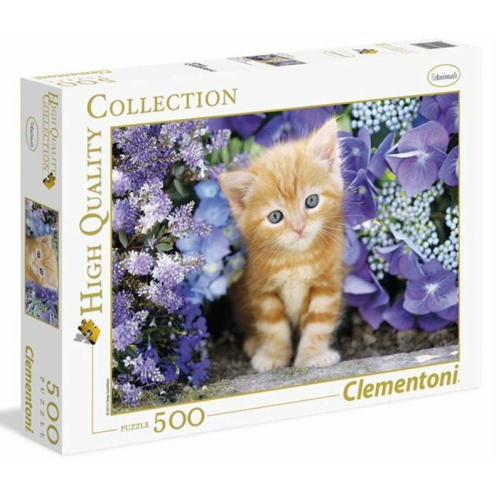 Clementoni 500Pcs Puzzle Gatto Zenzero In Fiori 30415*6
