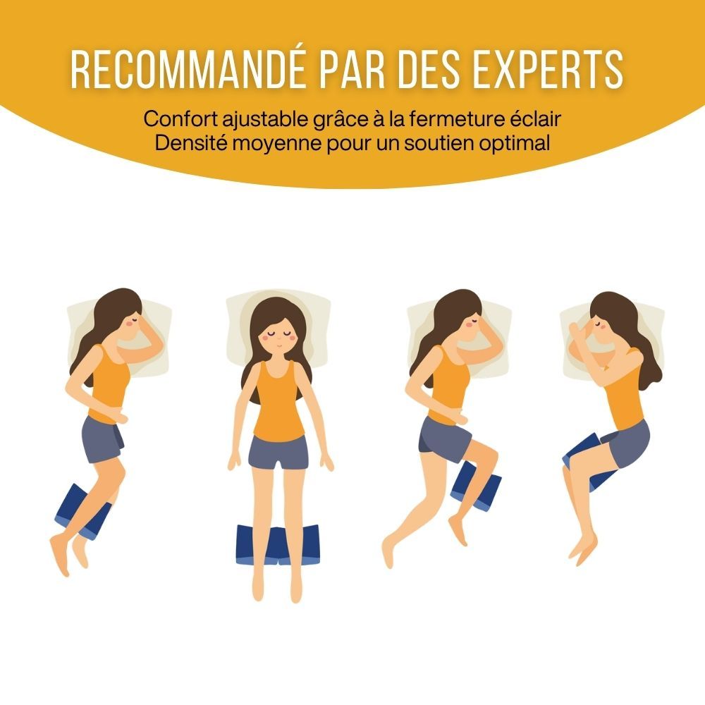 INPHYSIO Cuscino divaricatore per gambe con fodera bianca extra