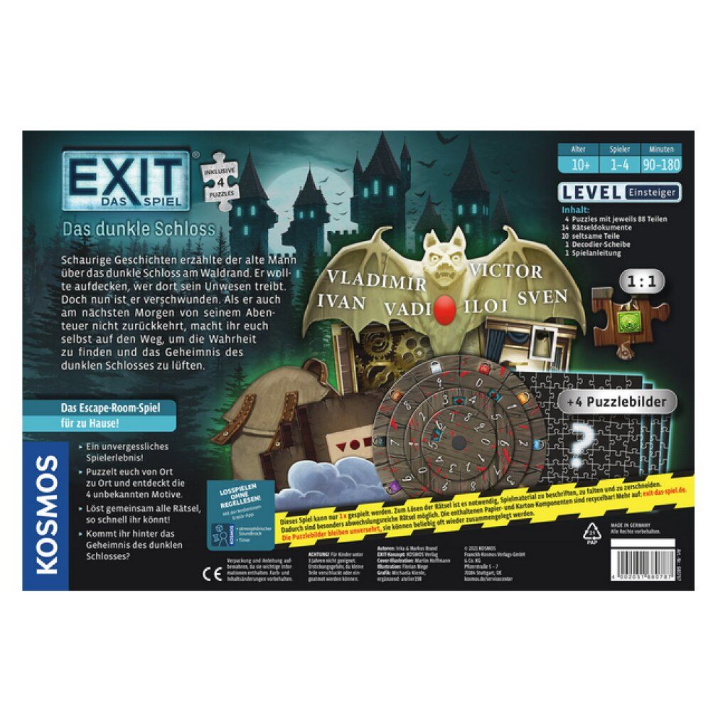 Kosmos 680787 - exit Il Gioco + Puzzle - Il Castello Oscuro