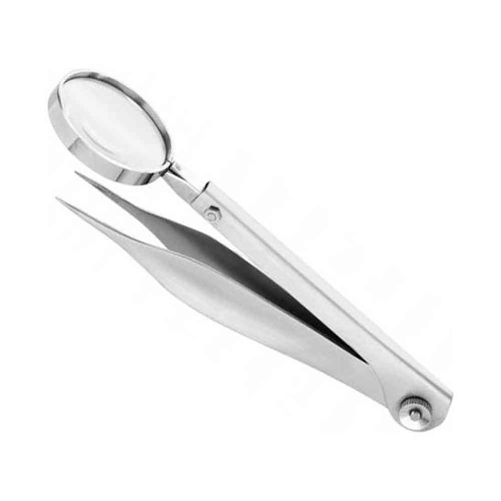 Pinzetta d'ingrandimento 11 cm, a punta