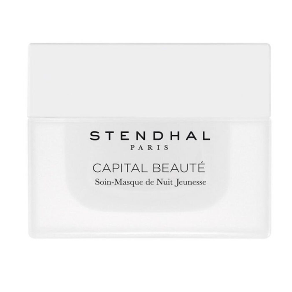 Maschera notte giovinezza Stendhal Capital Beauté in vaso bianco.