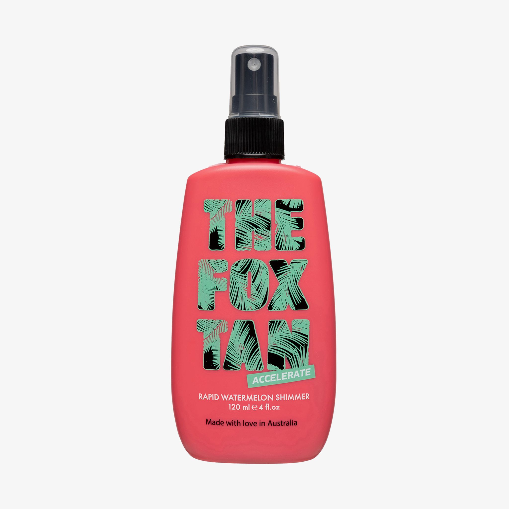 The Fox Tan Rapid Watermelon Shimmer, Spray Abbronzante Idratante, Glow Intenso, Viso e Corpo, 120ml