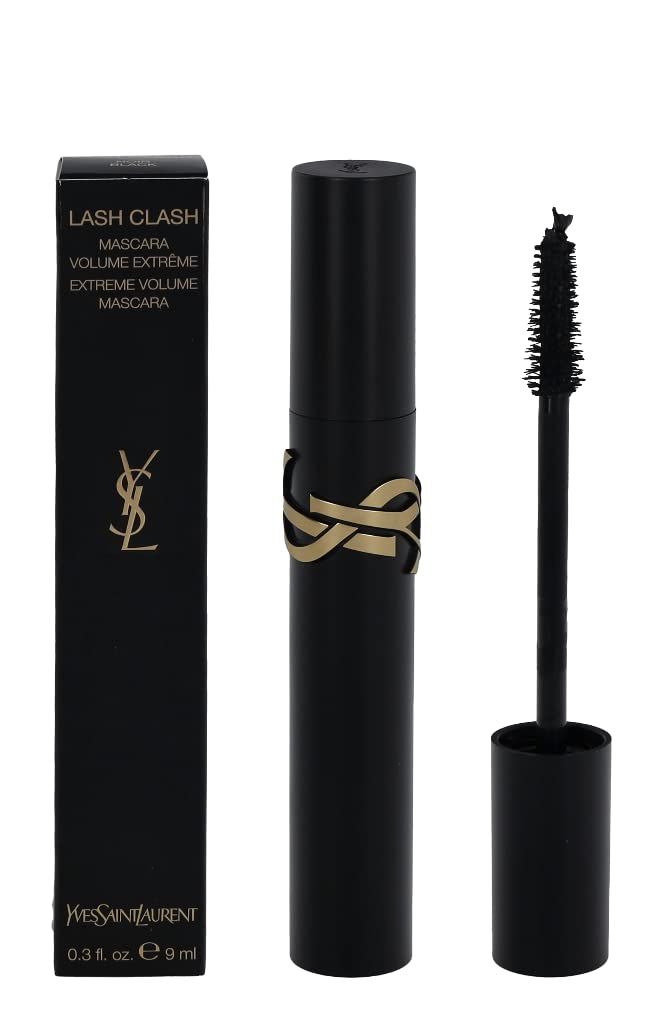 Mascara nero con confezione. Testo: Lash Clash, Volume Extreme Mascara. Logo. 0.3 fl. oz. 9 ml.
