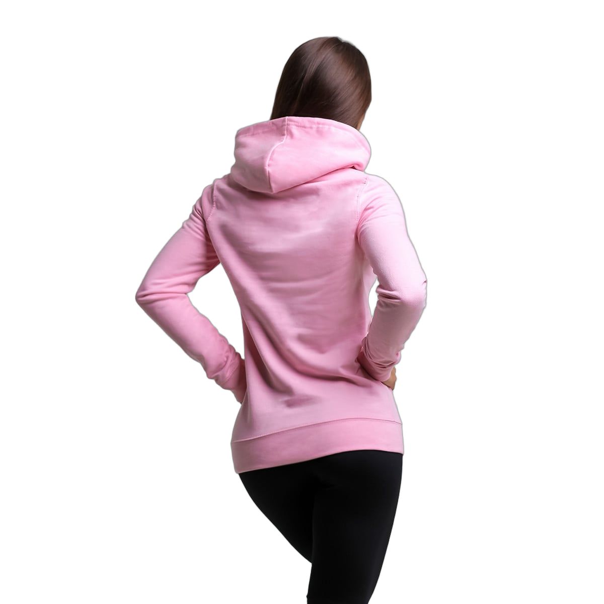 GymBeam Felpa donna PRO con cappuccio regular Baby pink