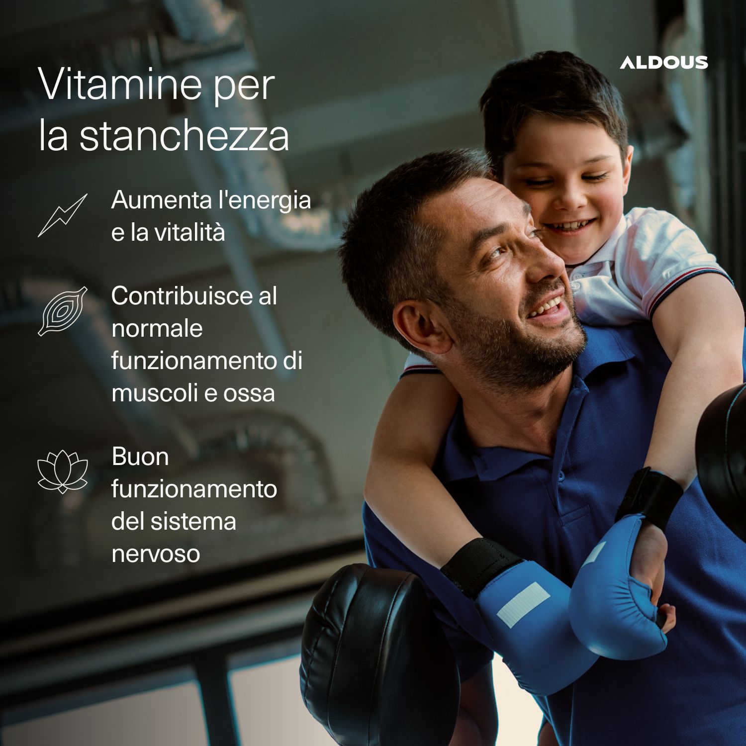 Aldous Magnesio Gummies: Vitamine per energia, vitalità, muscoli e sistema nervoso.