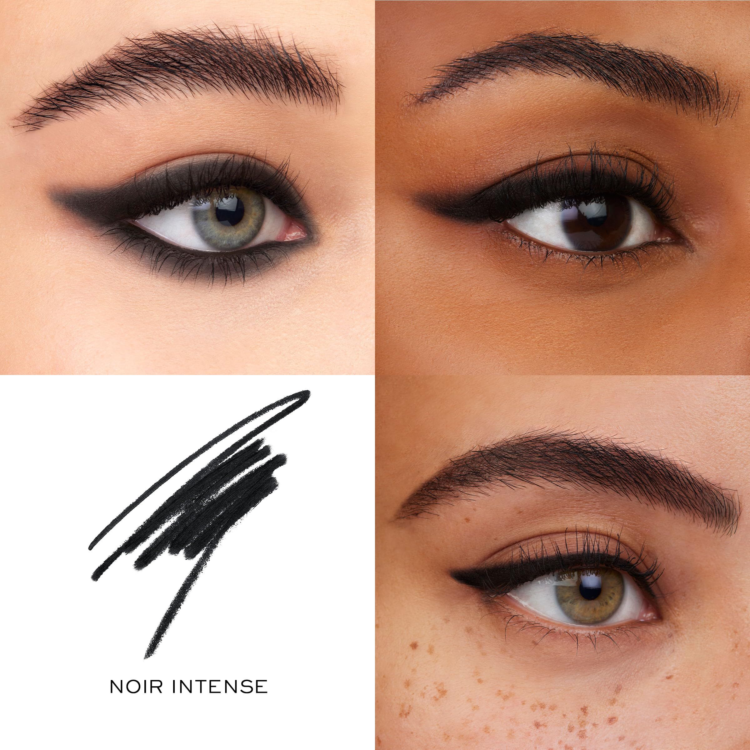 Trucco occhi con Lancôme Le Stylo Waterproof 02 - Nero Intenso. Tratti di eyeliner su diverse forme di occhi.