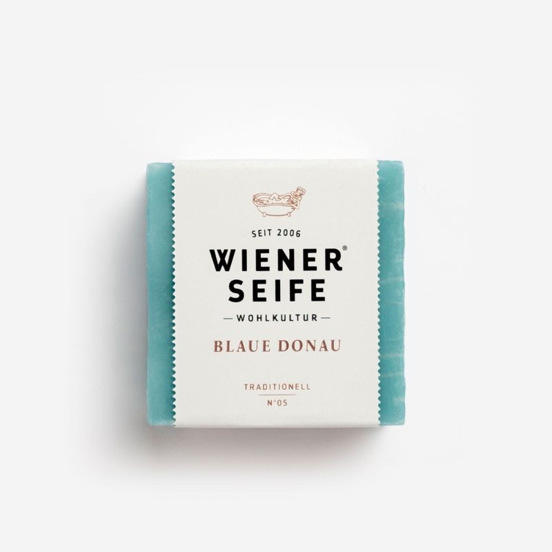 Wiener Seife Sapone Danubio Blu N°05, fatto a mano