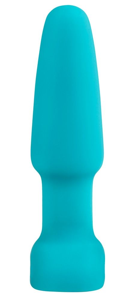 Plug anale blu. Scritta: B-vibe.