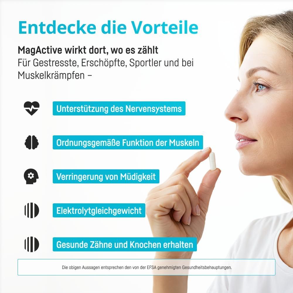 Bio Medical Pharma Capsule Complesso di Magnesio MagActive con Vitamina B6