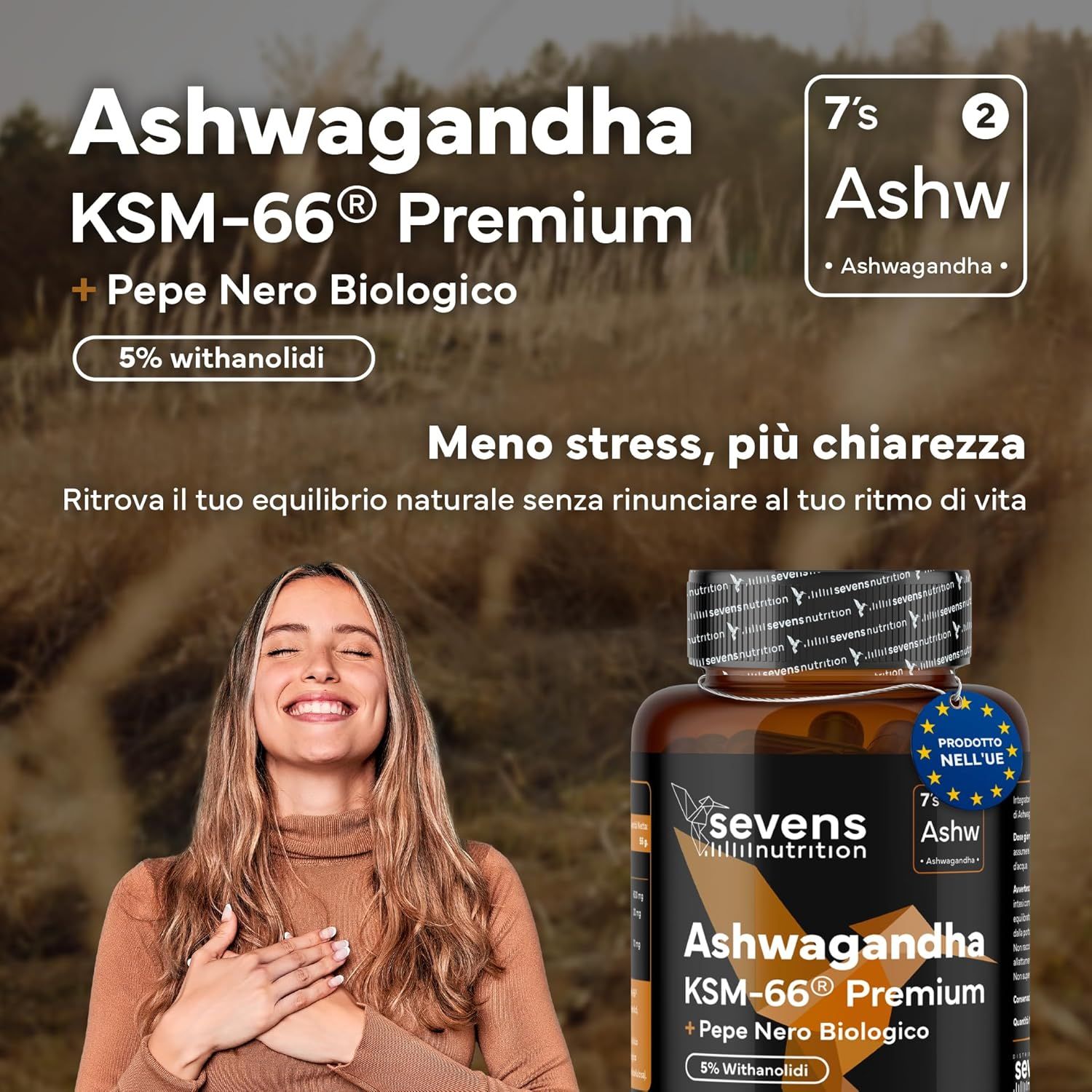SEVENS NUTRITION Capsule di Ashwagandha
