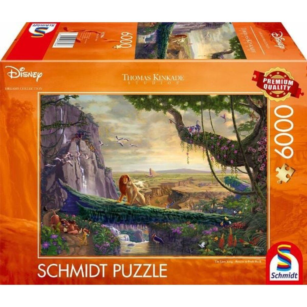 Disney - Il re leone, ritorno alla rocca dell'orgoglio, 6000 pezzi - puzzle