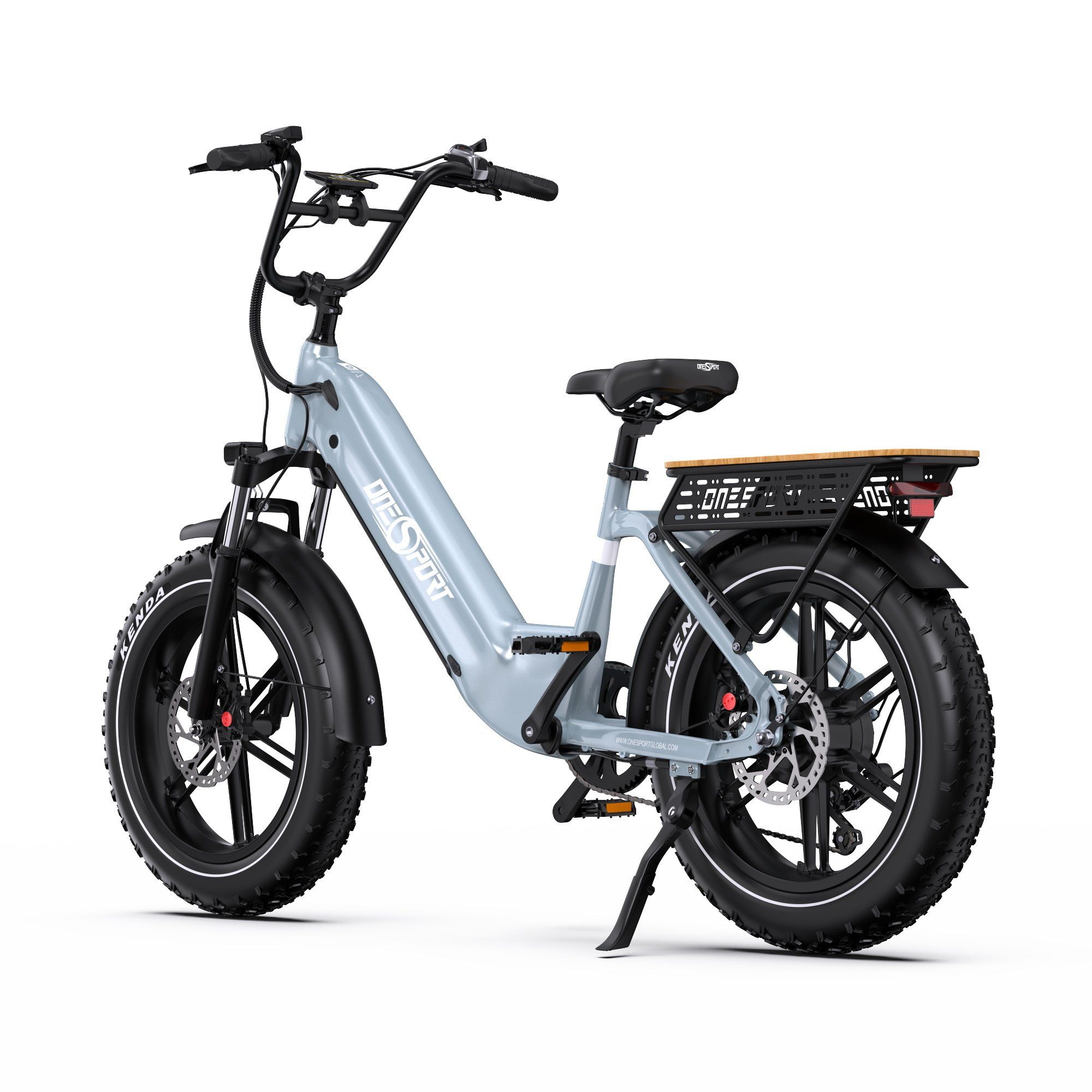 ONESPORT OT08 Bicicletta elettrica fuoristrada con motore da 500 W e batteria da 48 V 18 Ah