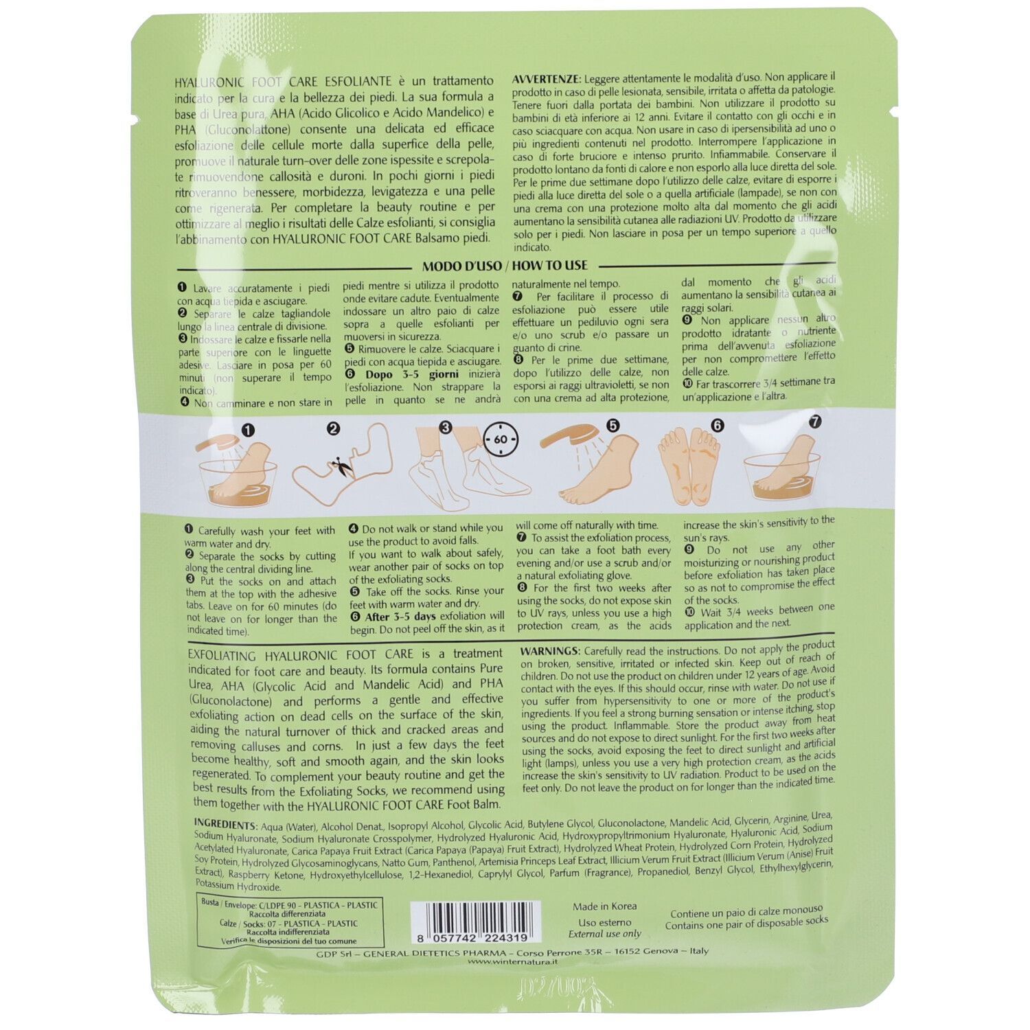 Winter Hyaluronic Foot Care Calze Esfolianti