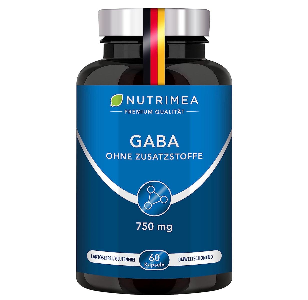 Nutrimea GABA puro 750mg | Capsule in polvere pura altamente dosate | SENZA additivi e vegano