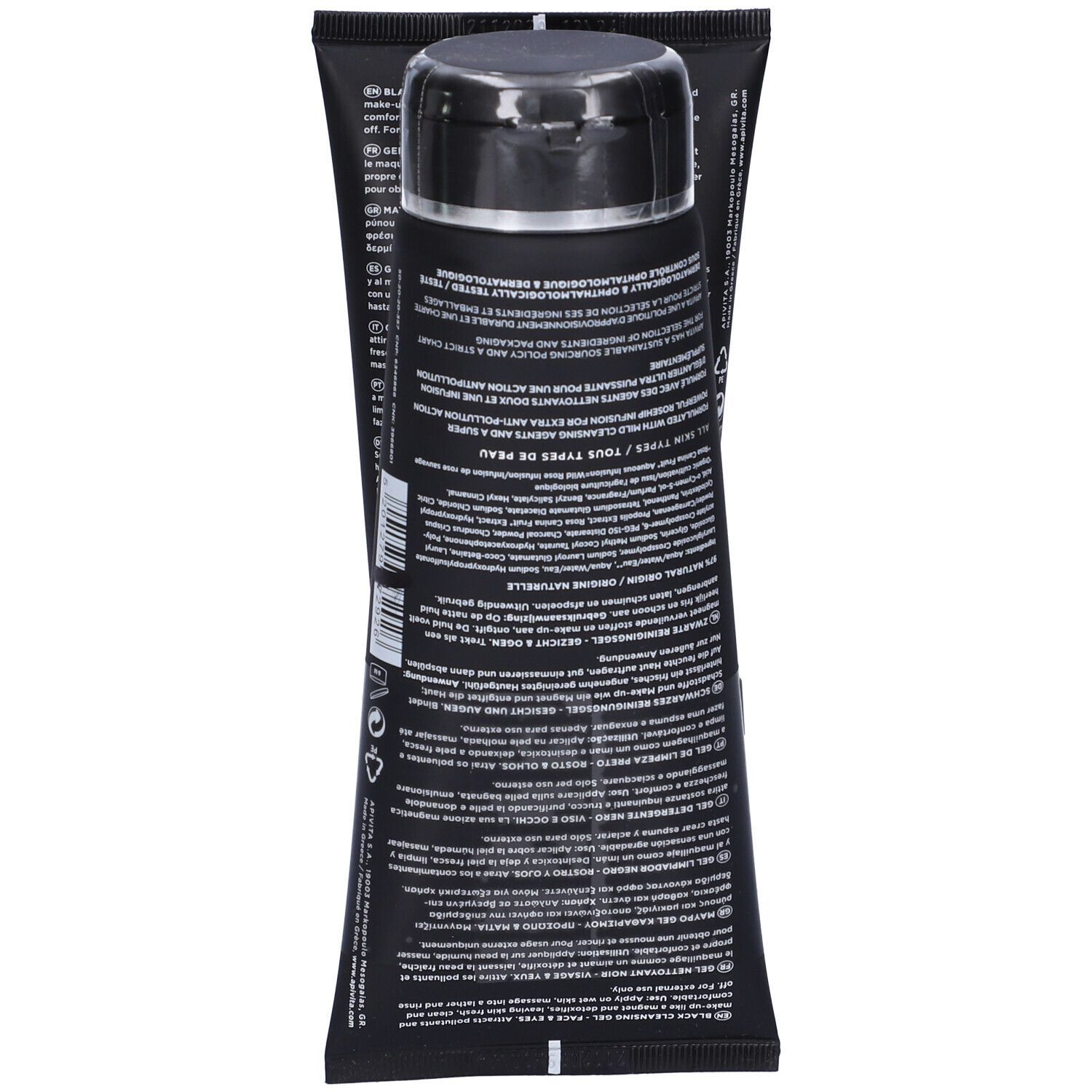 Apivita Black Detox Cleansing Gel Set da 2