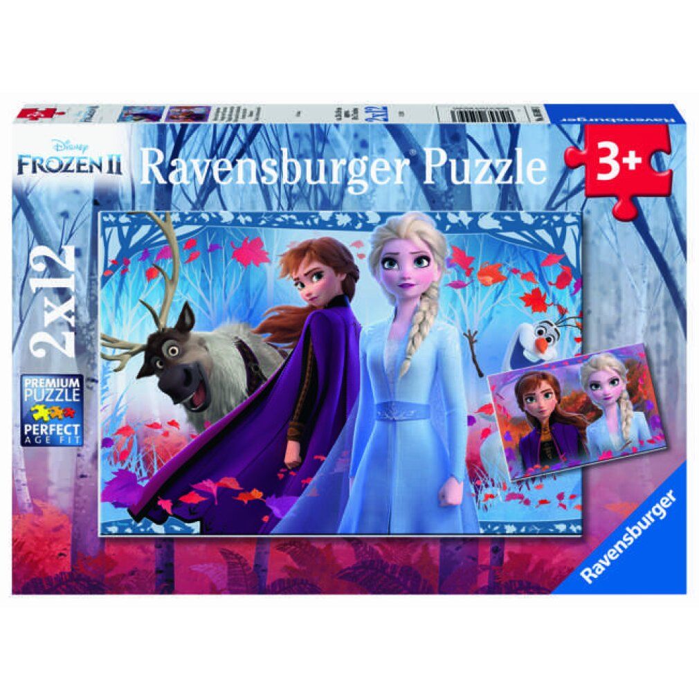 ravensburger Regno di ghiaccio Puzzle 2, 2x12 pezzi