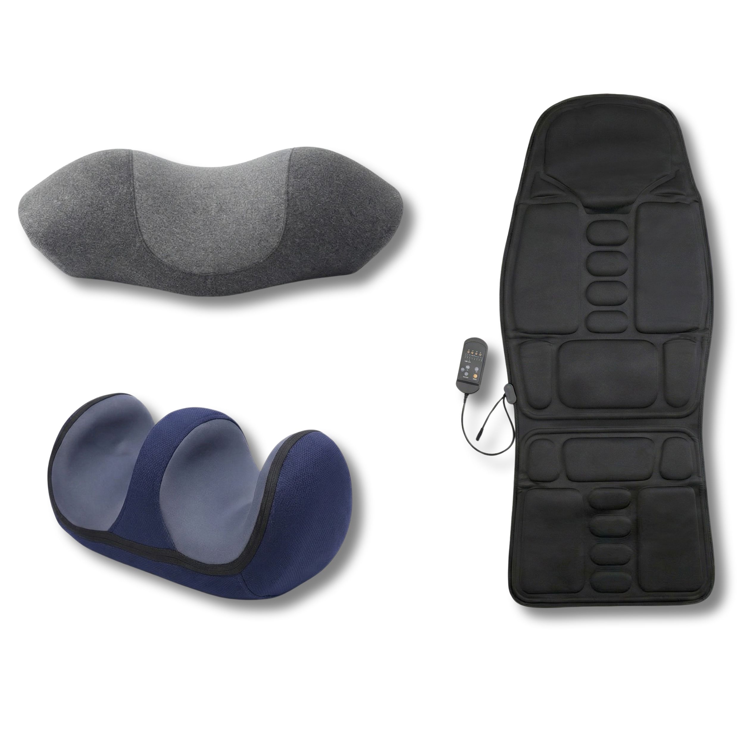 Cofanetto Comfort e Relax – Cuscino Cervicale Massaggiante, Cuscino Terapeutico, Seduta Riscaldante