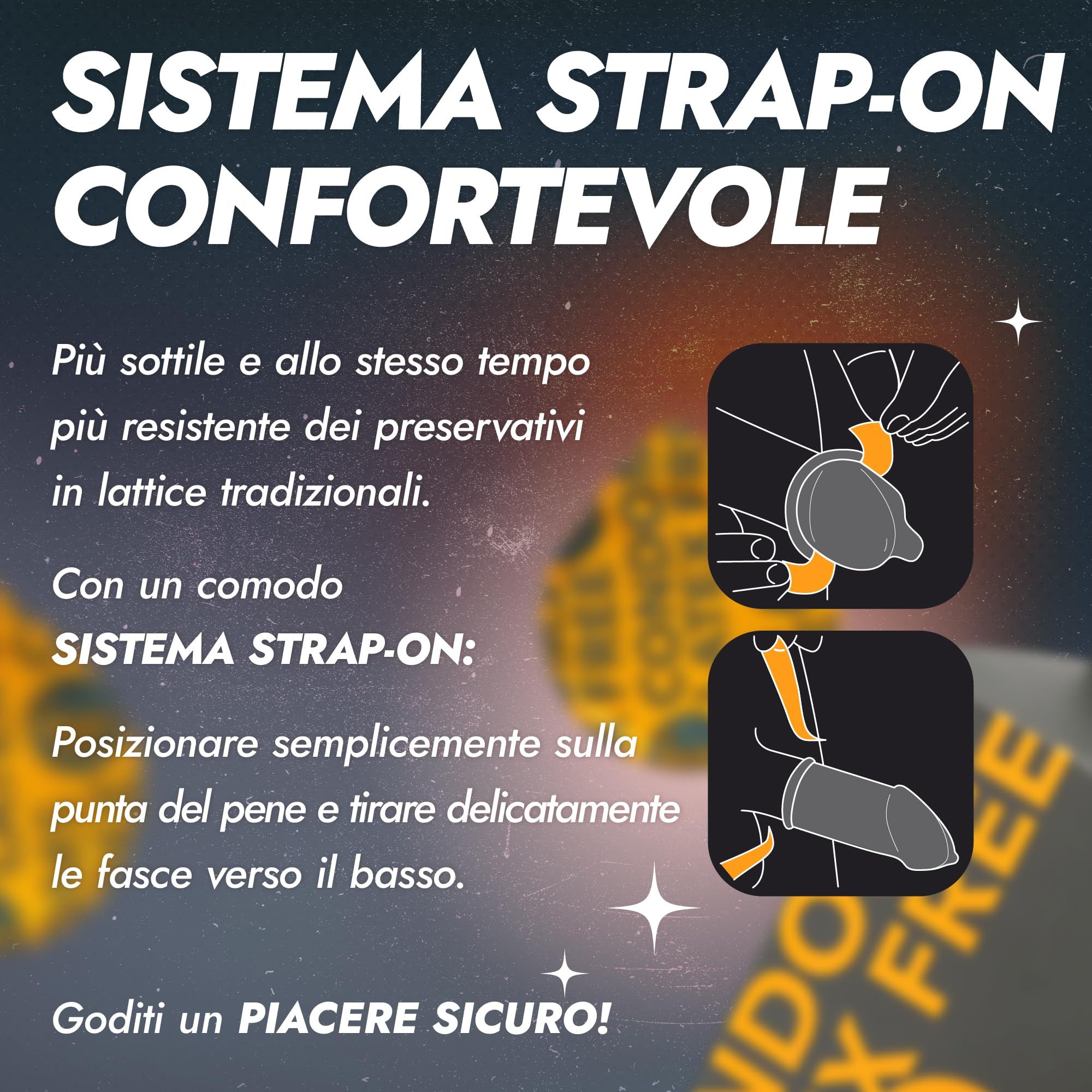 Preservativi Loovara: Comodo sistema Strap-On, più sottile e resistente del lattice.