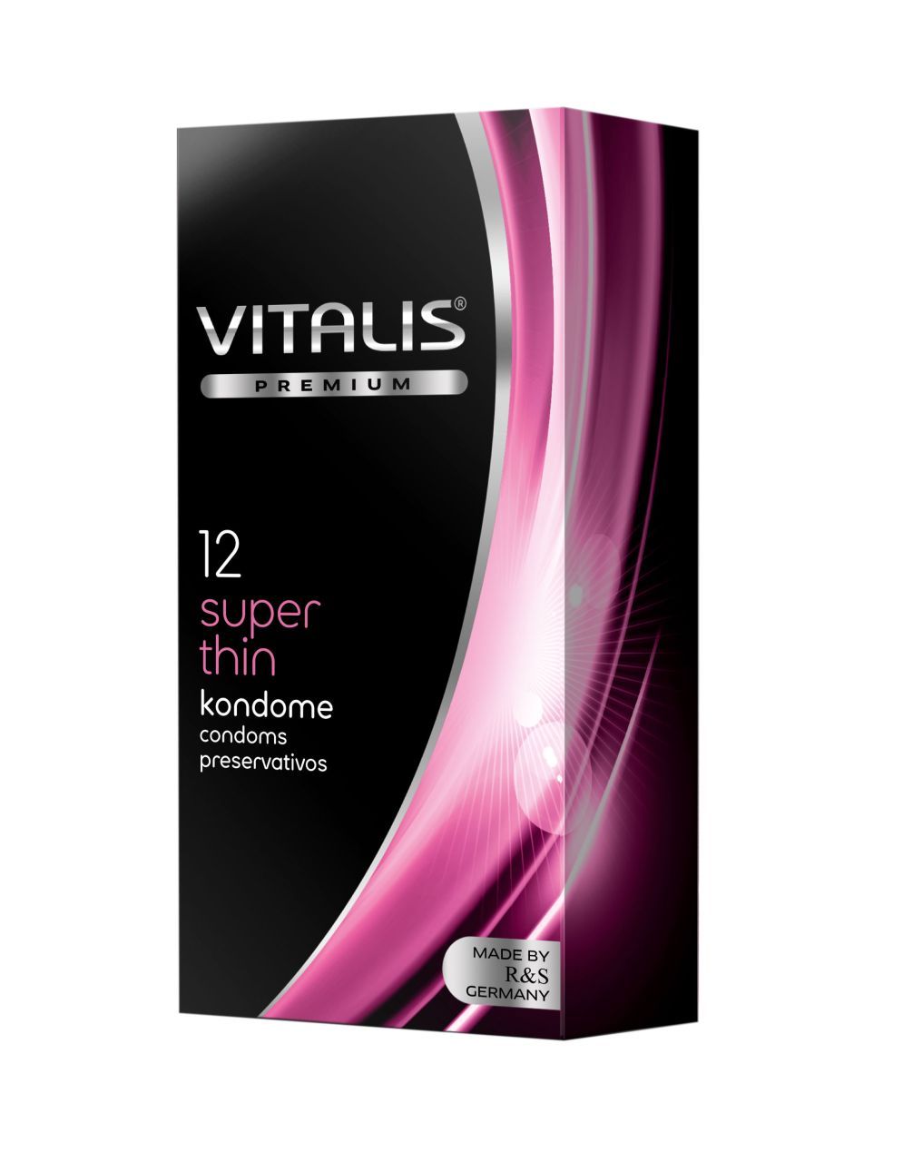 Confezione da 12 preservativi Vitalis Premium Super Thin.