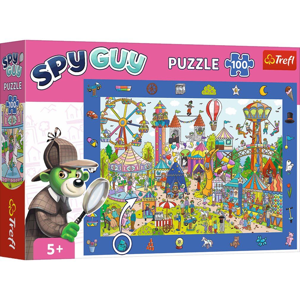 Puzzle trefl per la ricerca di immagini Spy Guy: Parco a tema 100 pezzi