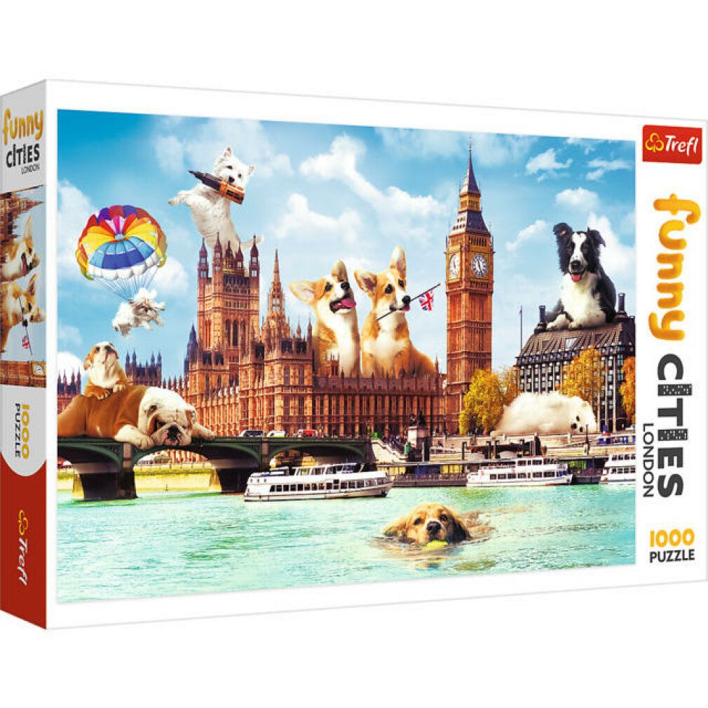 Puzzle trefl Città divertenti: Cani a Londra 1000 pezzi