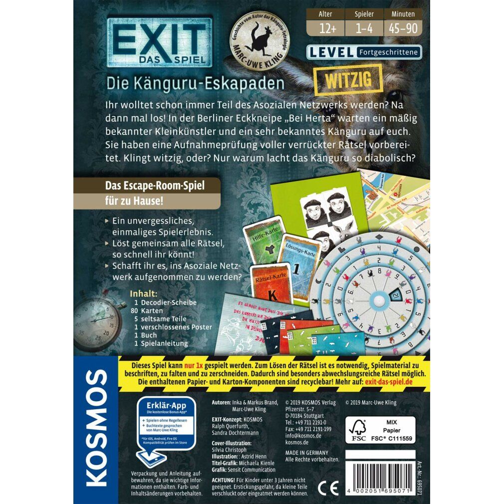 kosmos exit - The känguru Escapades, Party Game