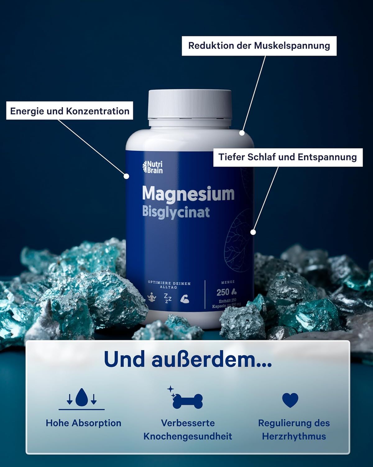 NUTRIBRAIN Capsula di Magnesio Bisglicinato