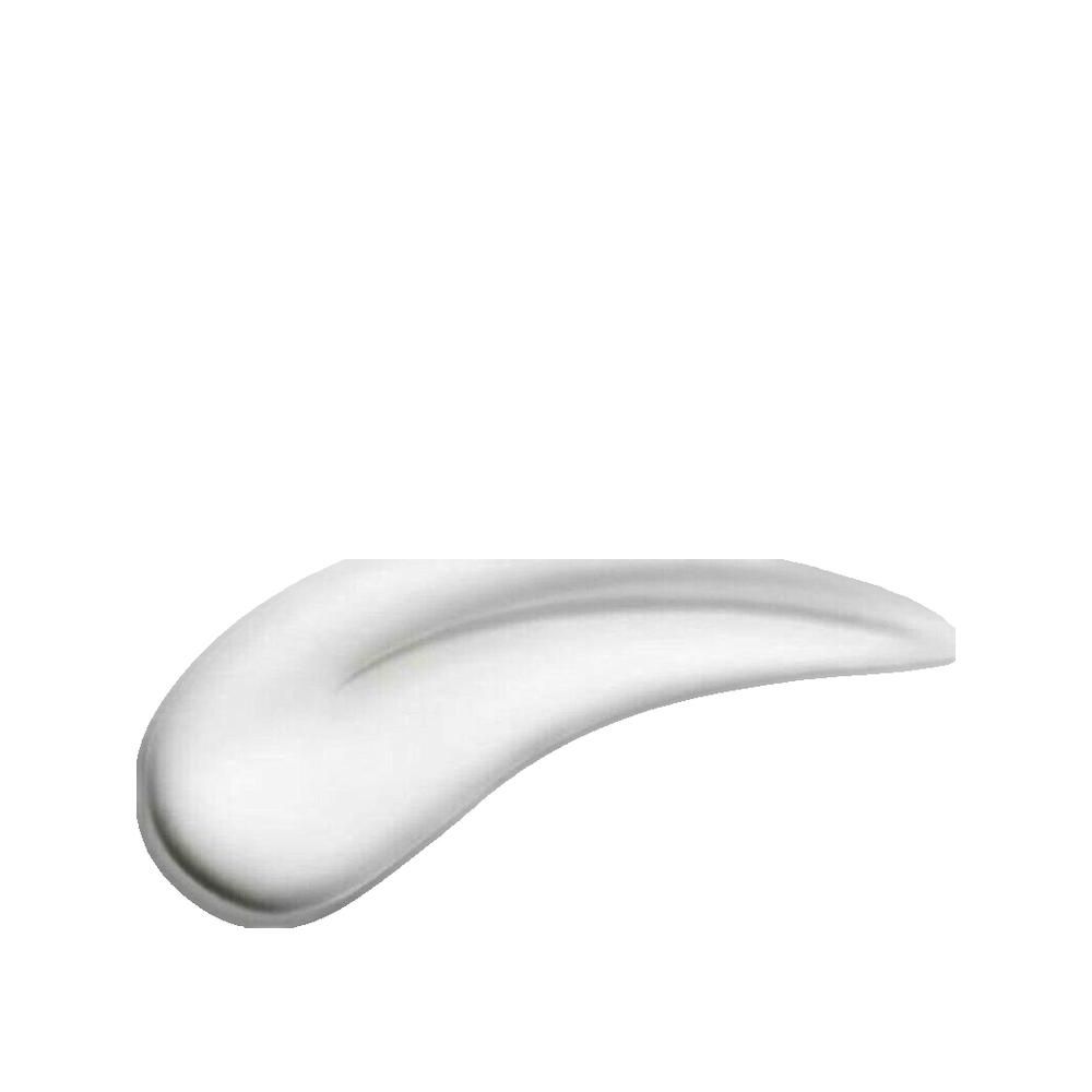 Prodotto bianco, consistenza cremosa, a forma di onda su sfondo bianco.