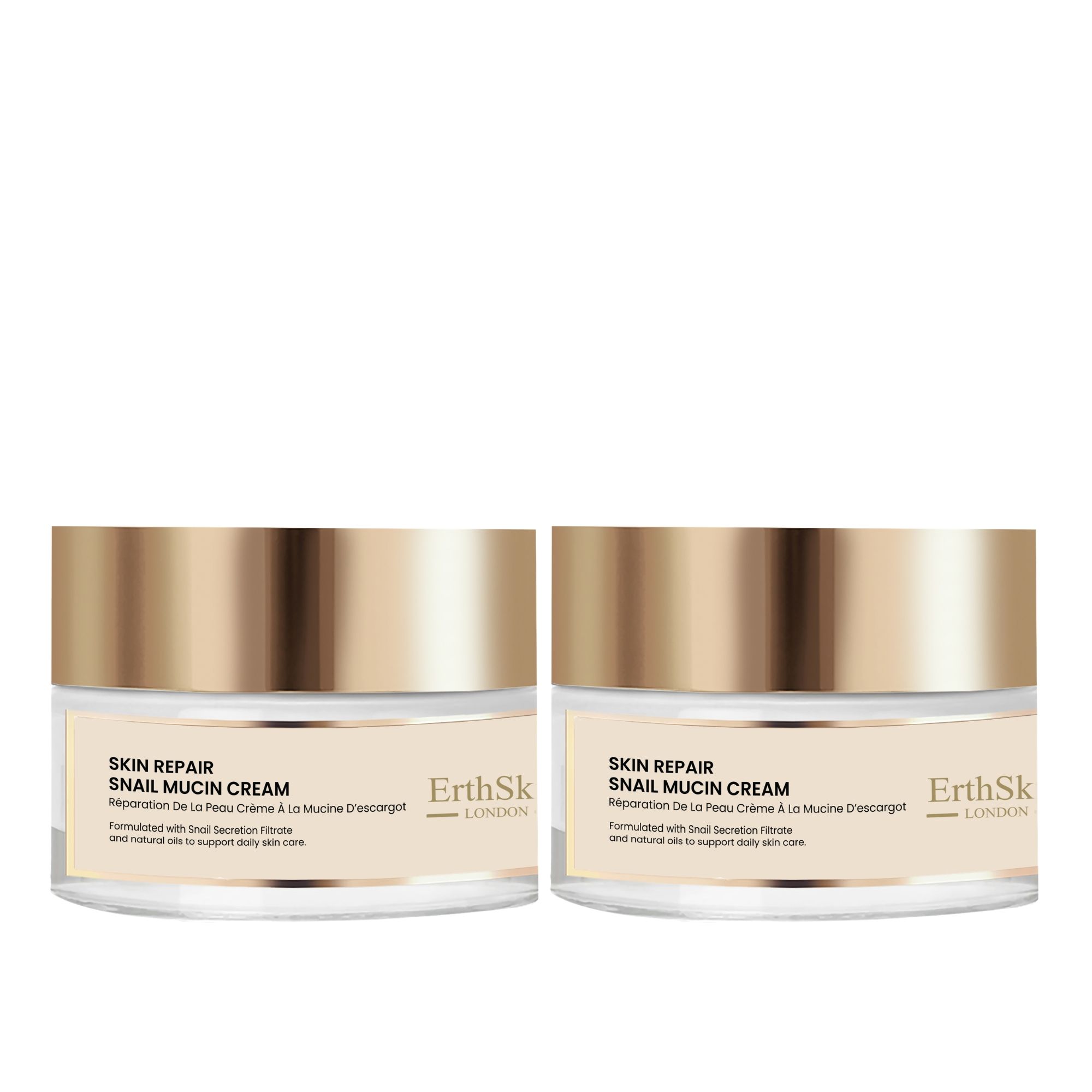 ErthSkin London Siero riparatore alla bava di lumaca + crema giorno SPF 30