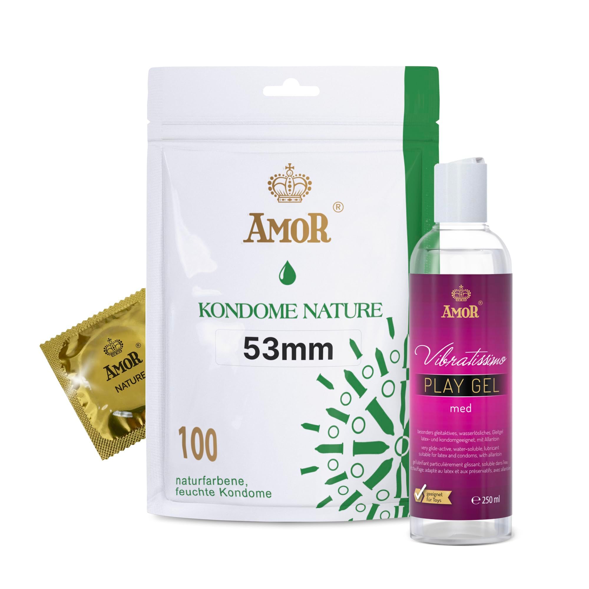AMOR Nature Preservativi + PlayGel Natural Set