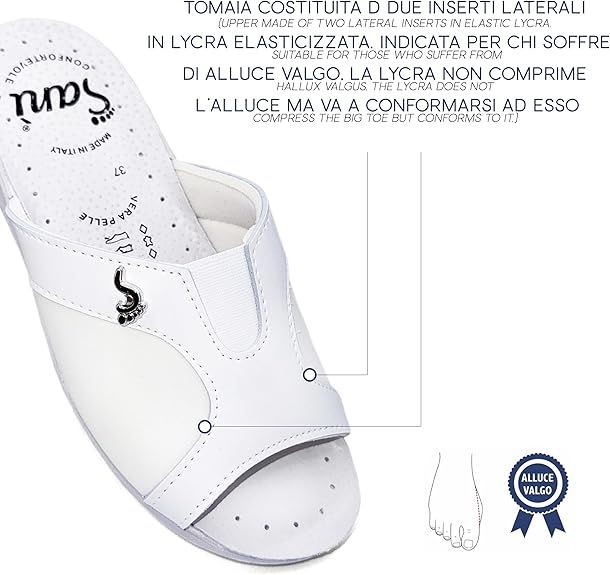 Sanì pantofola sanitaria da donna per alluce valgo