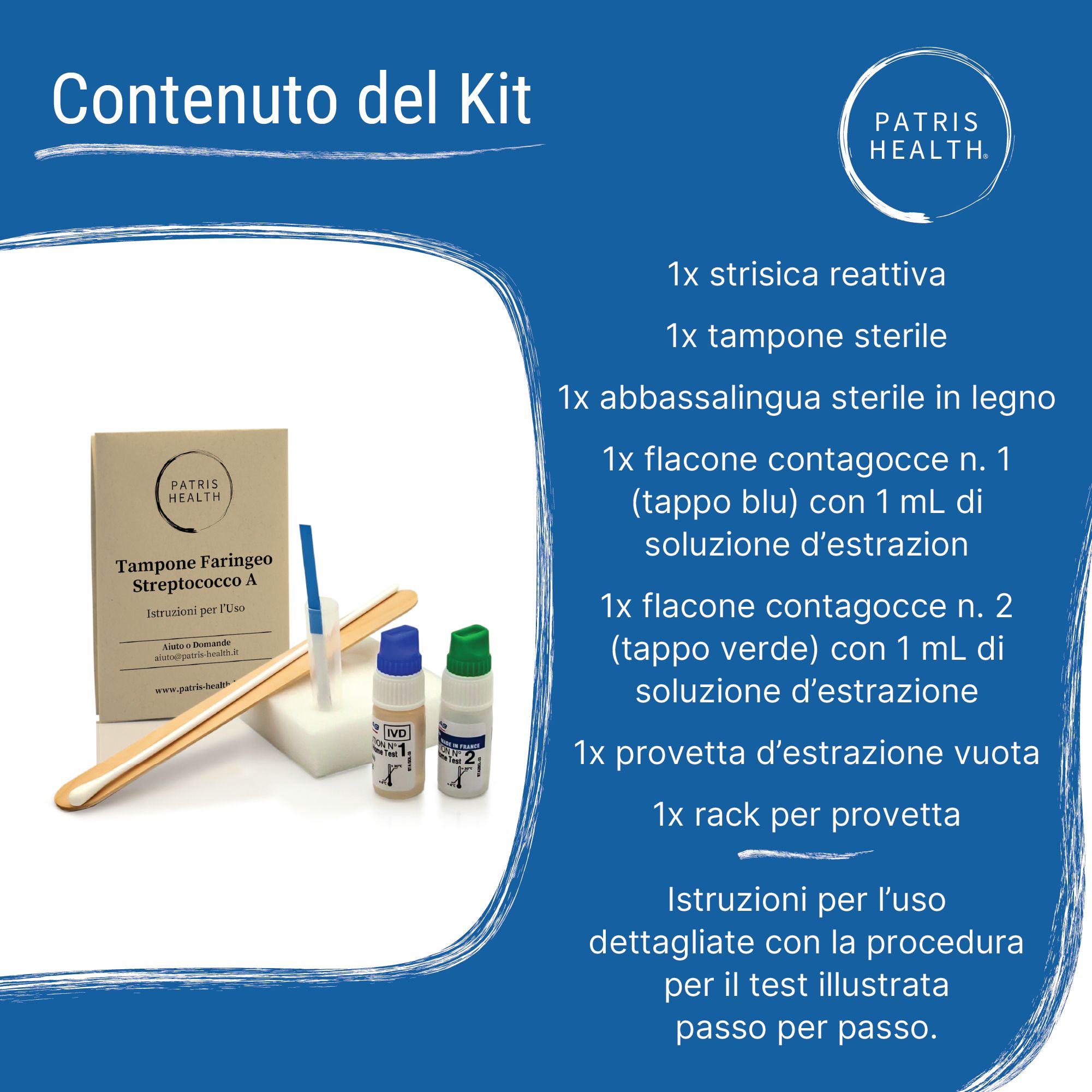 Tampone Faringeo Streptococco A Patris Health®