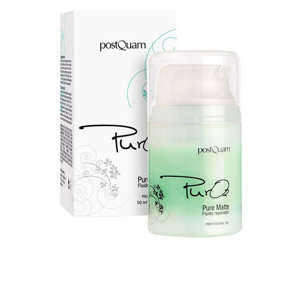 Fluido riparatore Postquam Pure Matte in flacone con erogatore e scatola. 50 ml.