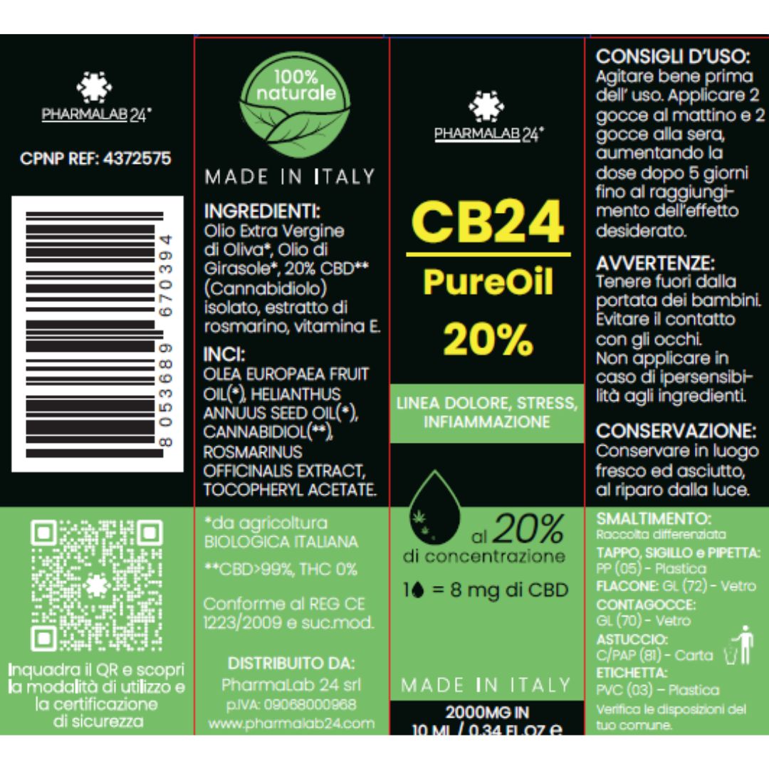 Pharmalab24 CB24 Pure Oil 20%