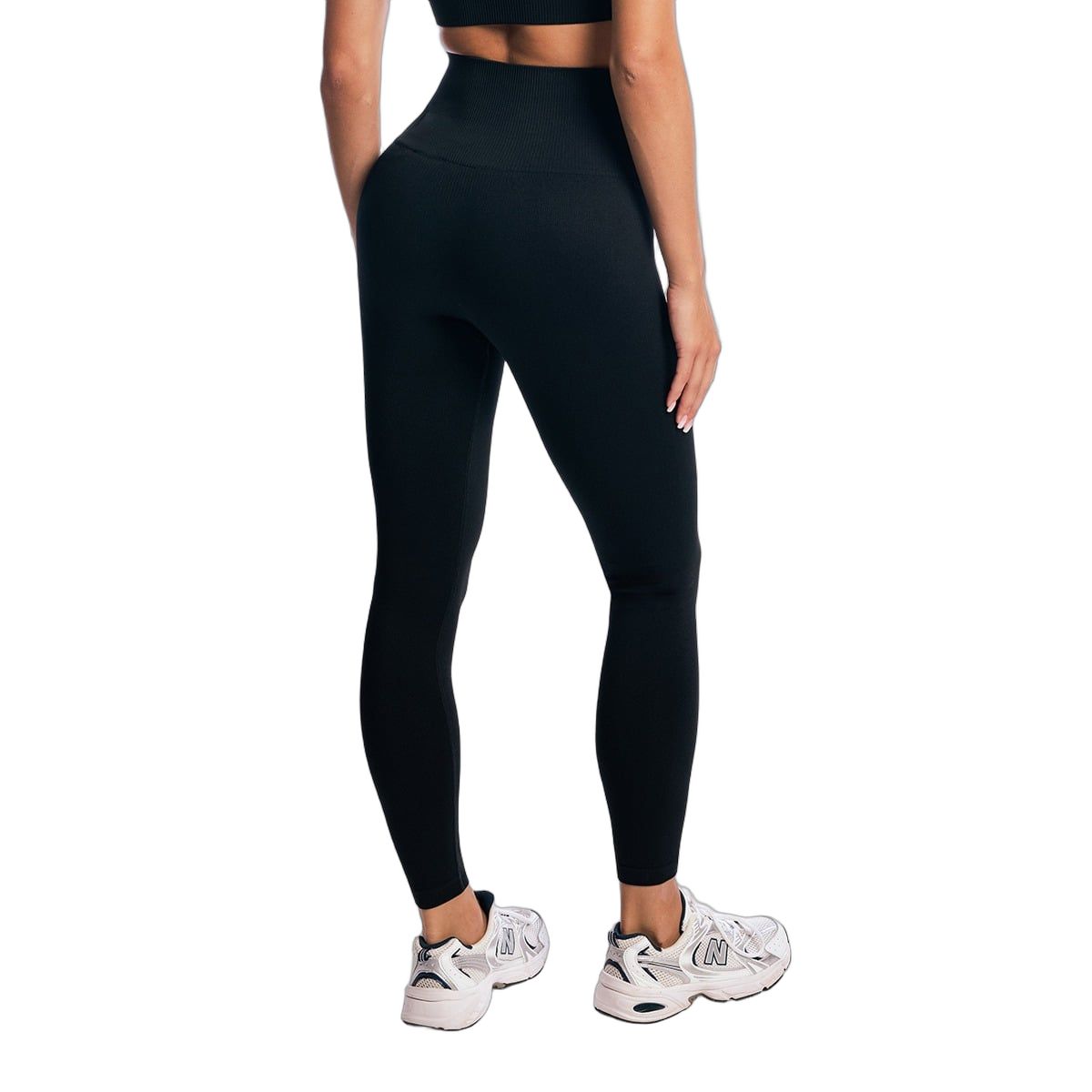 GymBeam Leggings donna GymBabe senza cuciture a vita alta Black