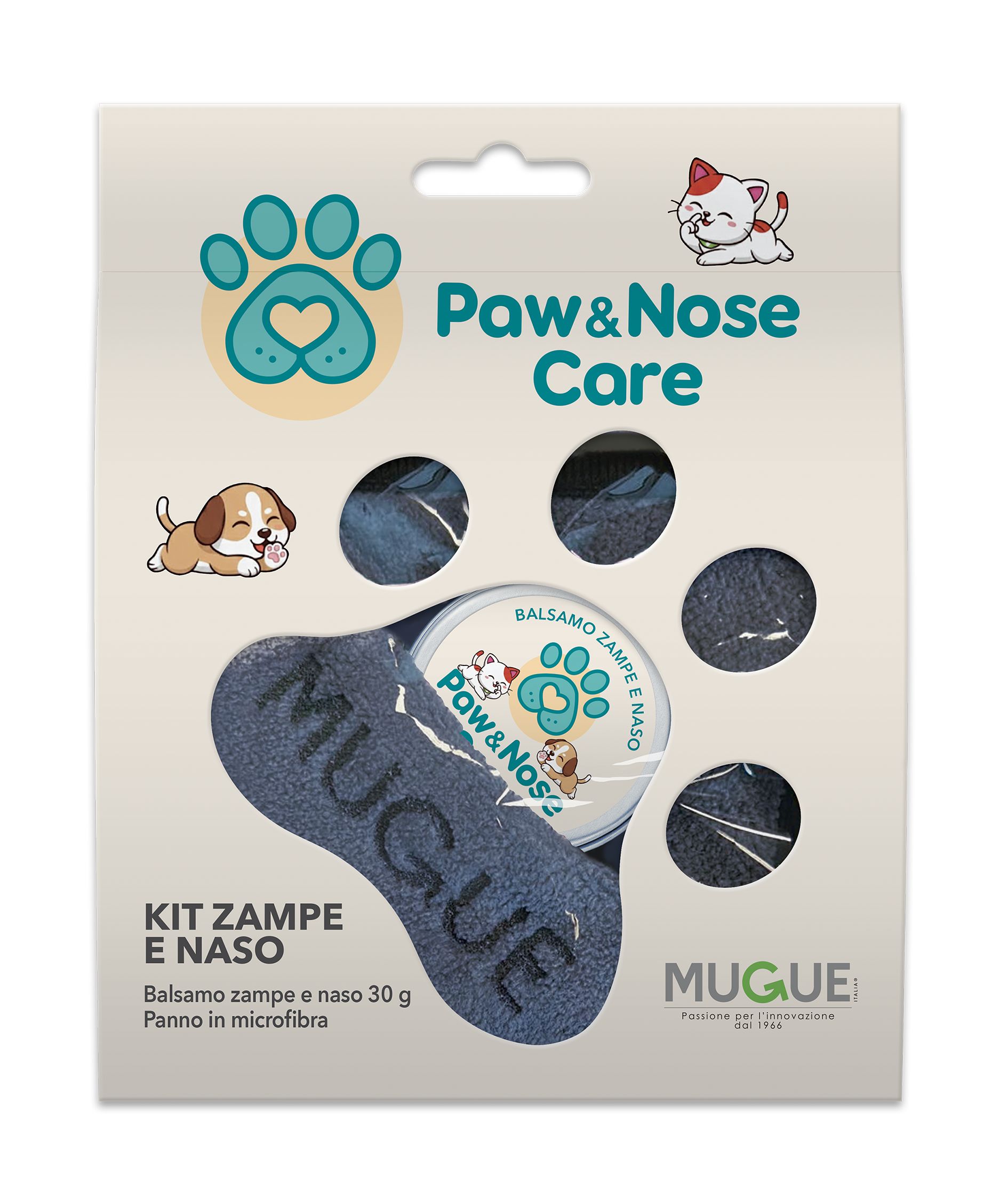Mugue Paw & Nose Care 30g - Balsamo zampe naso cane e gatto