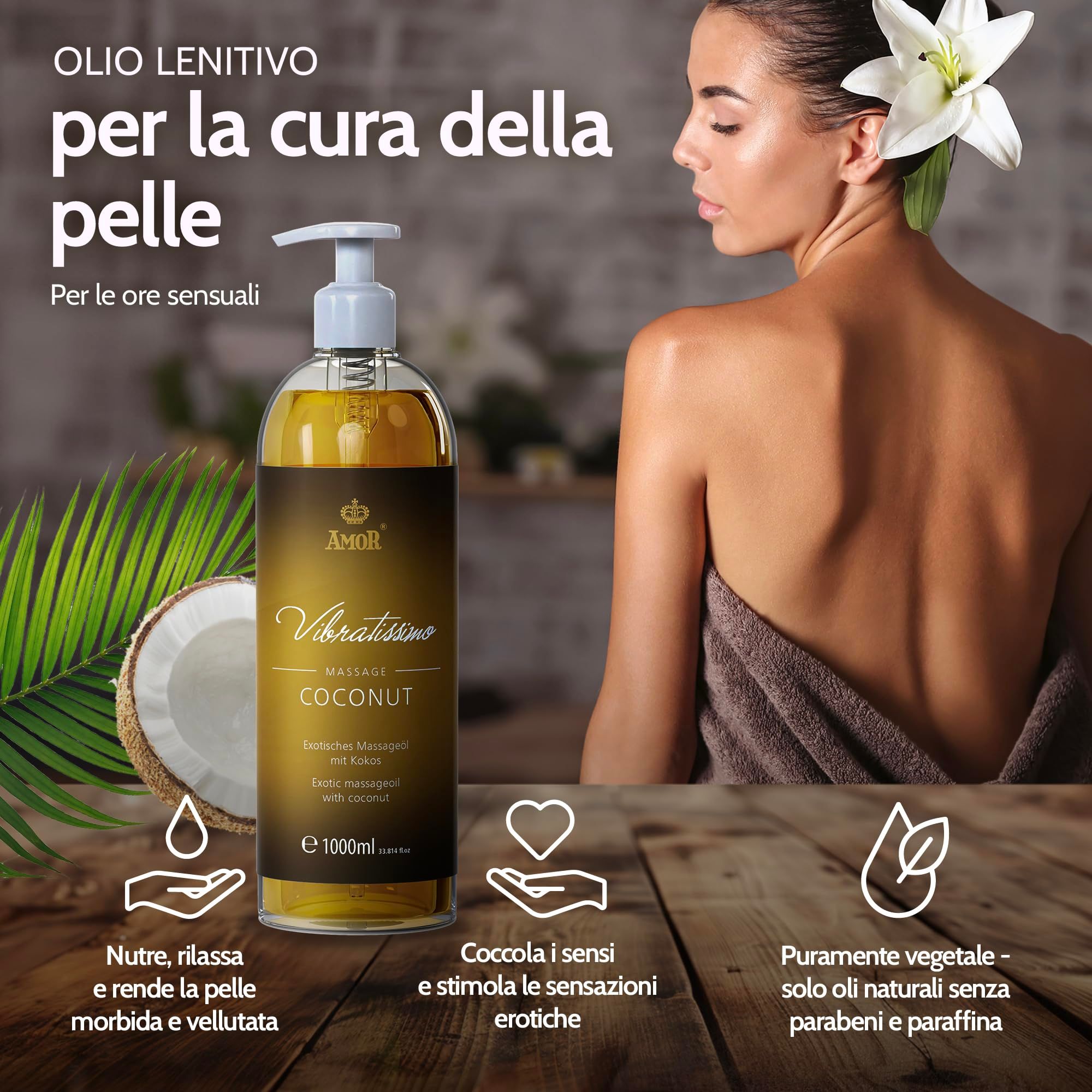 Vibratissimo Olio da Massaggio Coconut