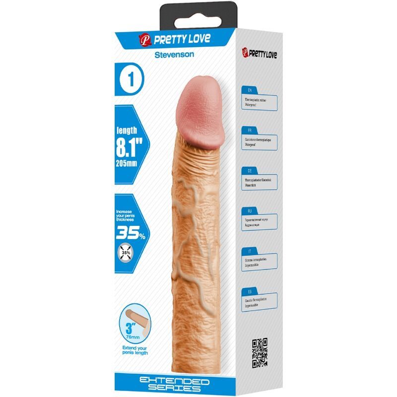 Guaina e Prolunga Pene Stevenson 20,5 cm