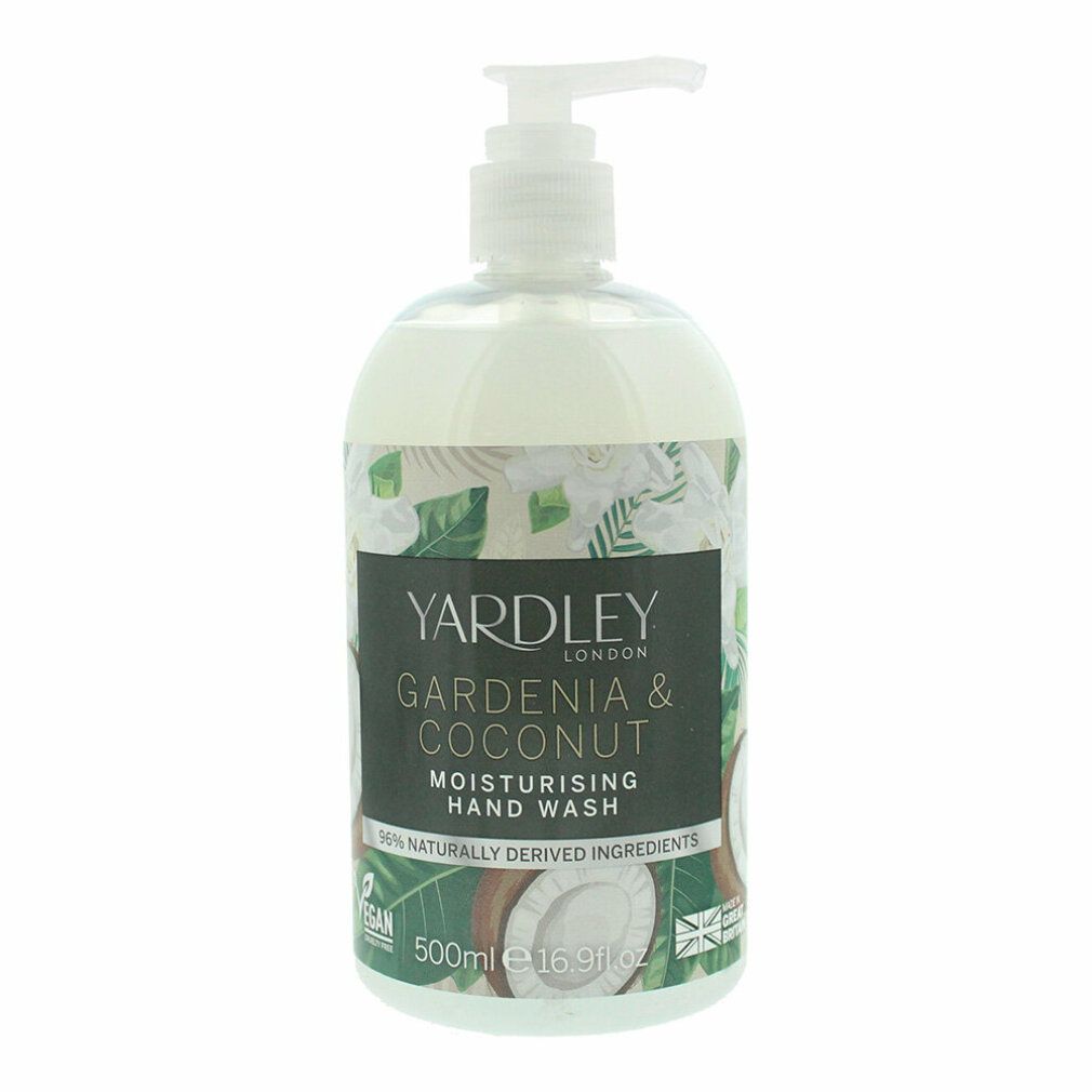 Yardley London Sapone liquido per mani 500 ml – Gardenia e Cocco, botanico