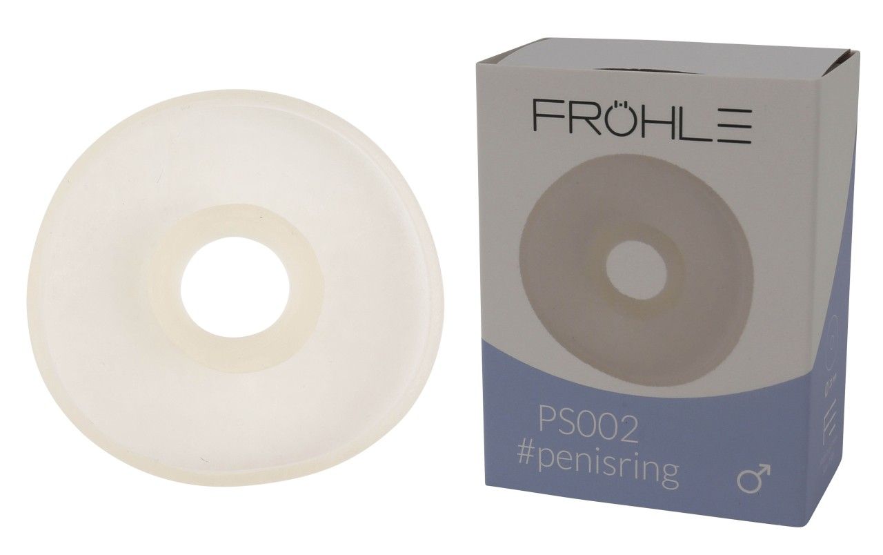 Anello per pene Fröhle PS002, 21 mm, in materiale trasparente, rotondo.