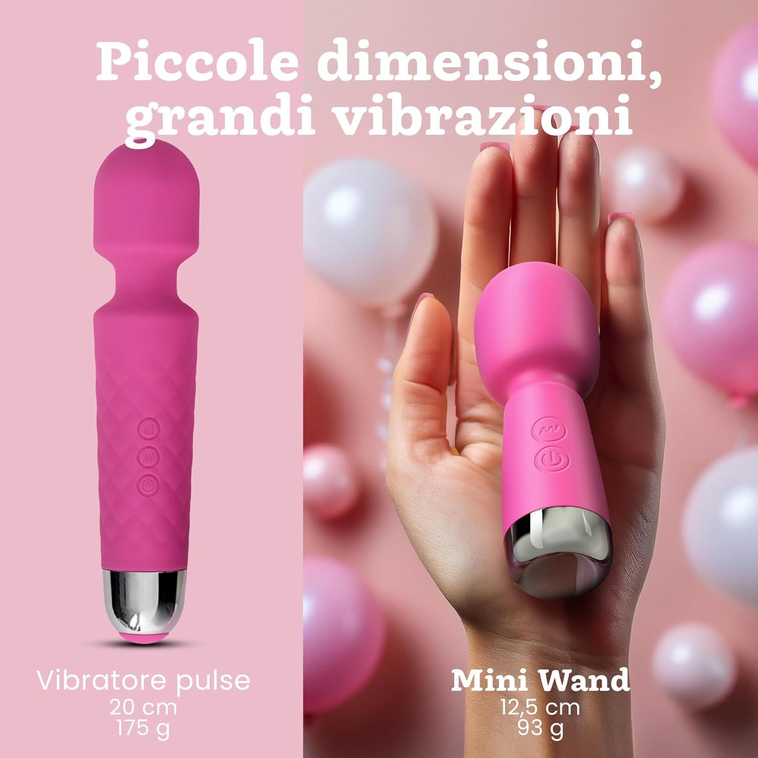 Oliver James Bullet Mini Vibratore, colore rosa