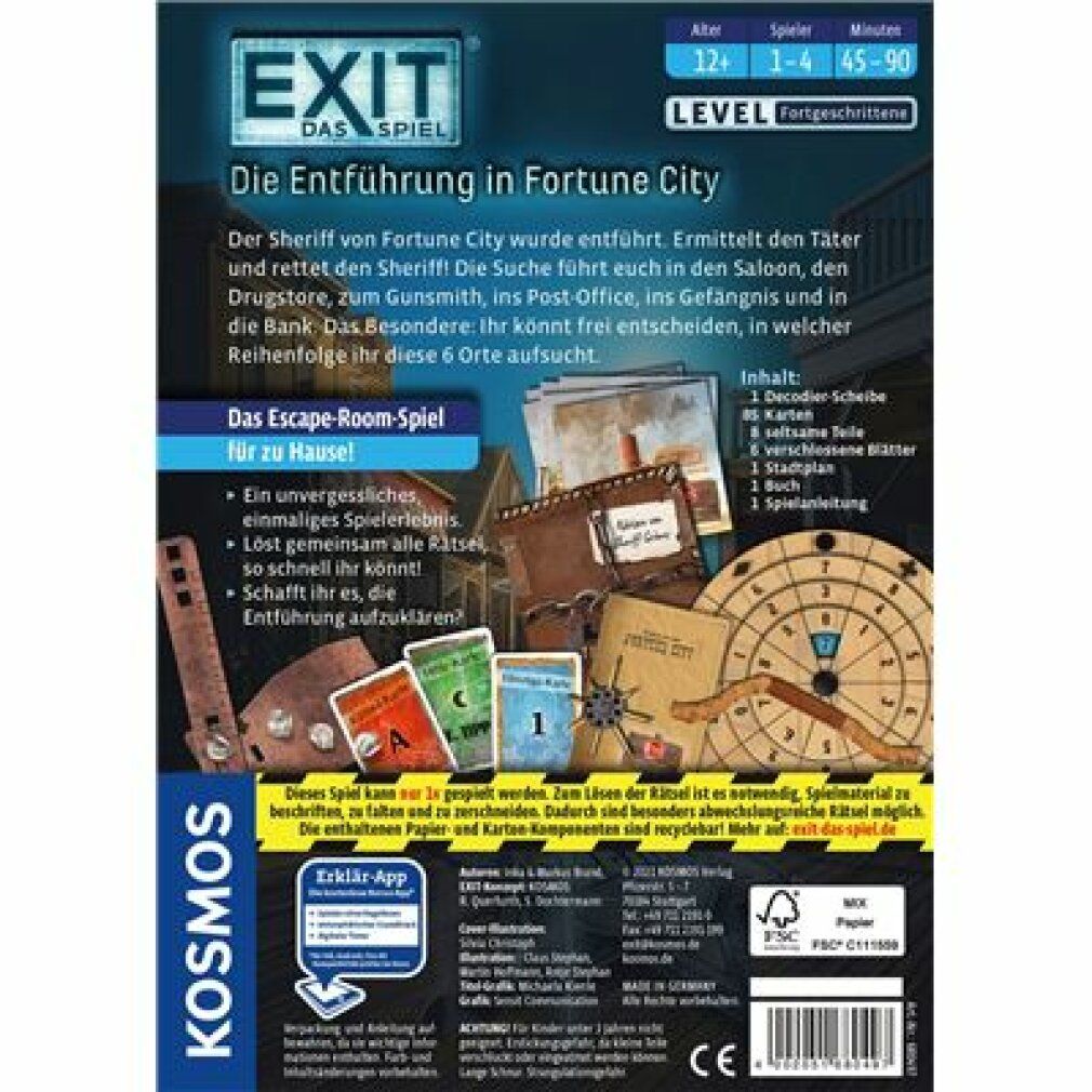 kosmos exit - Il lancio a Fortune City, Party Game