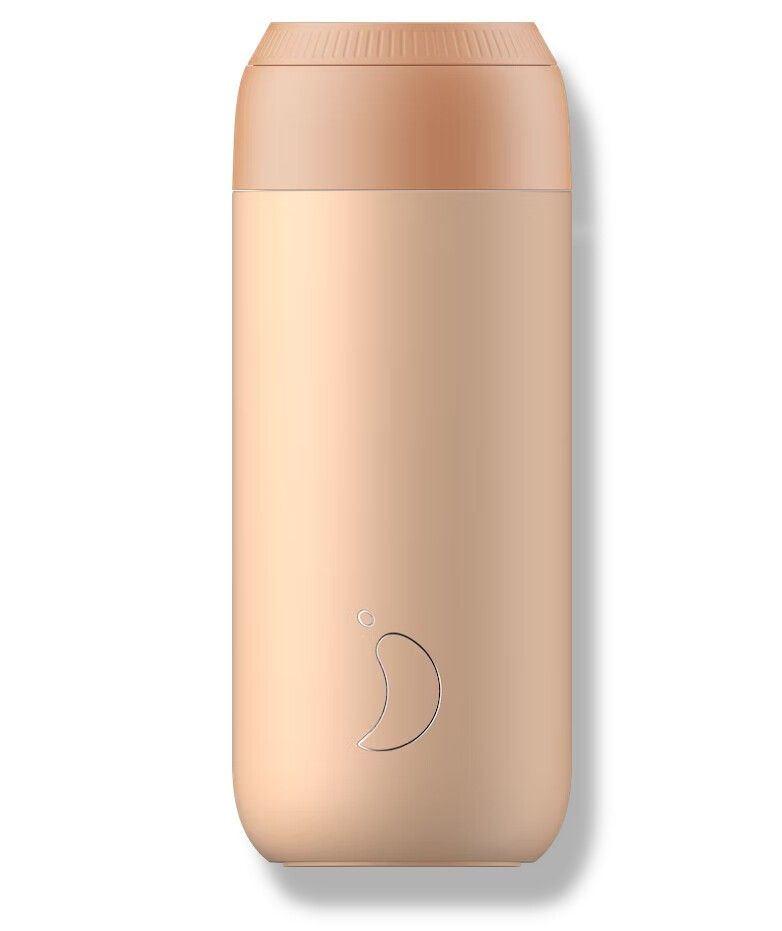 Tazza da caffè Chillys Serie 2 Bicchiere da bere arancione pesca da 500 ml