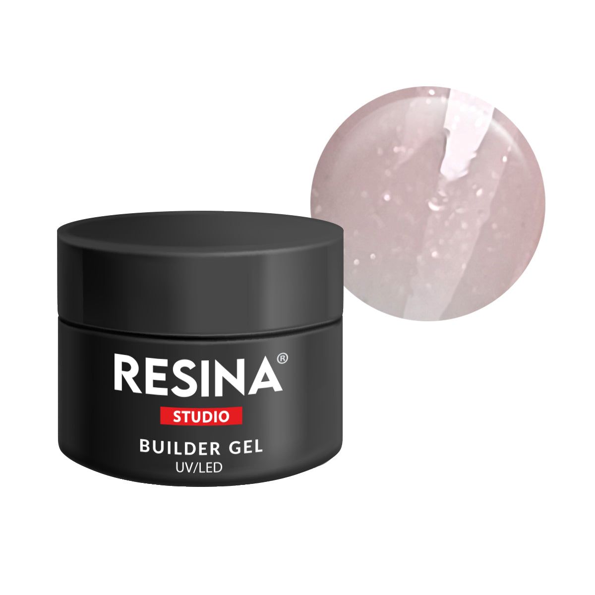 LCI Cosmetics - Builder Gel ricostruzione 15 ml - PINK Glitter LCI Resina Studio