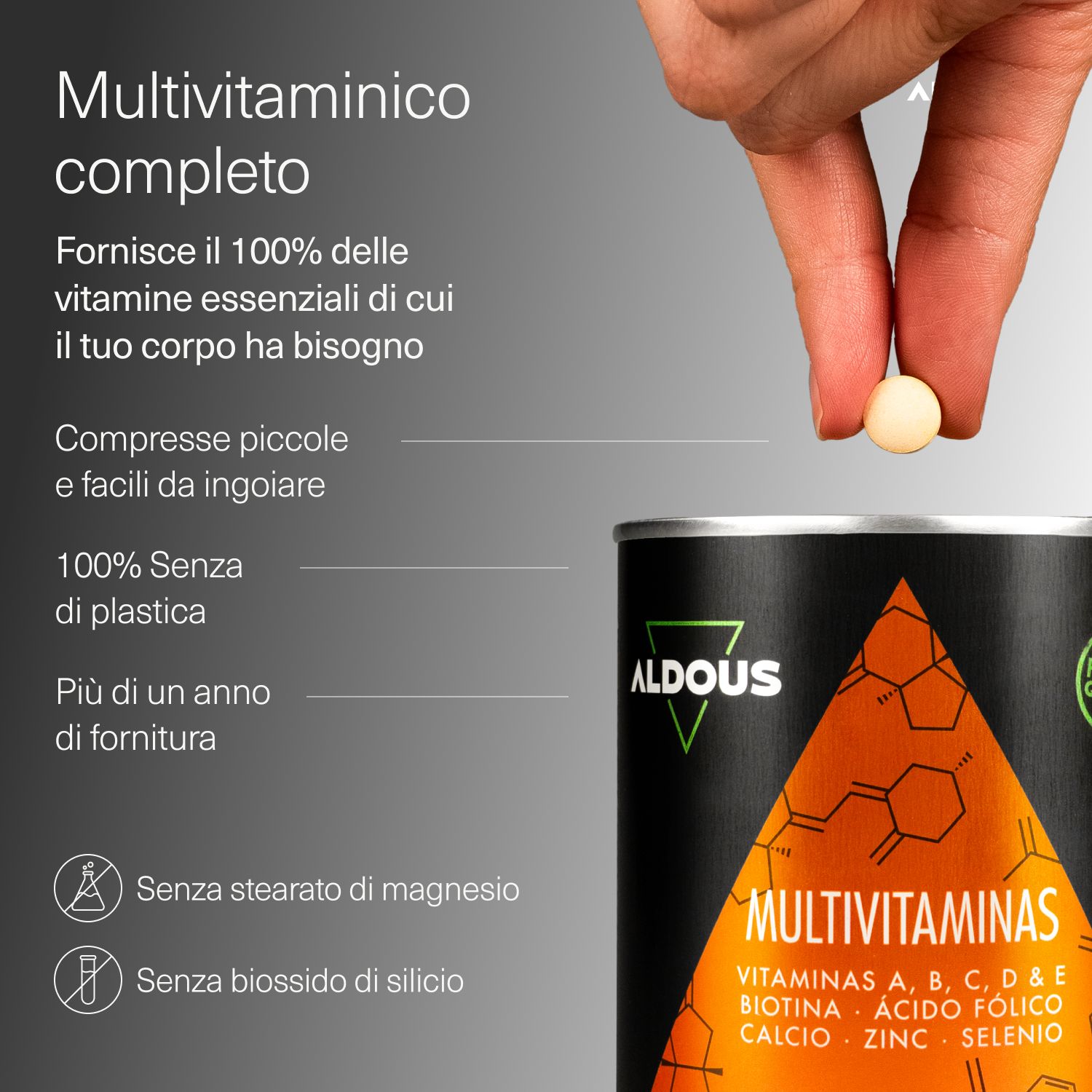 Aldous - Multivitaminico - Difese Immunitarie, Stanchezza