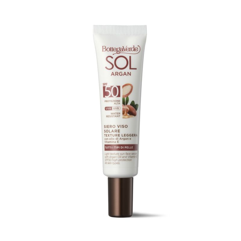 Bottega Verde SOL Argan - Siero solare viso - SPF50 protezione alta