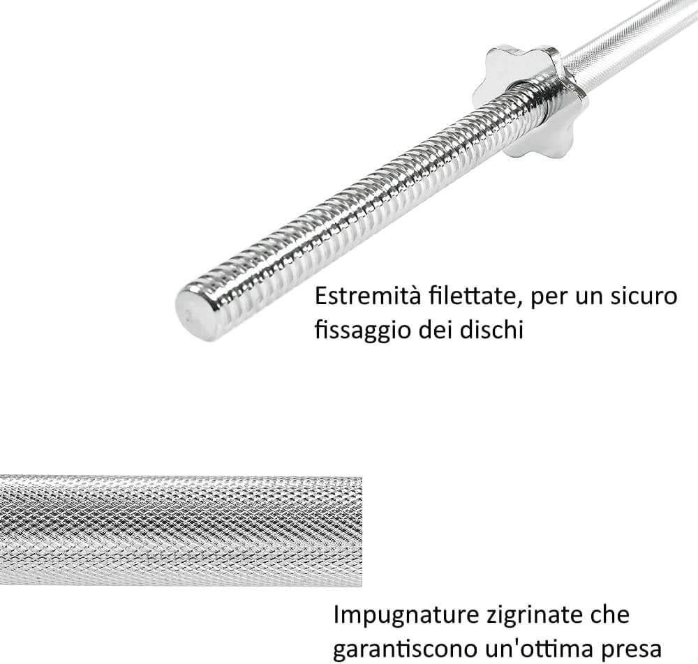 FFitness Panca Multifunzione Dip Station con Bilanciere Da 180 cm FF