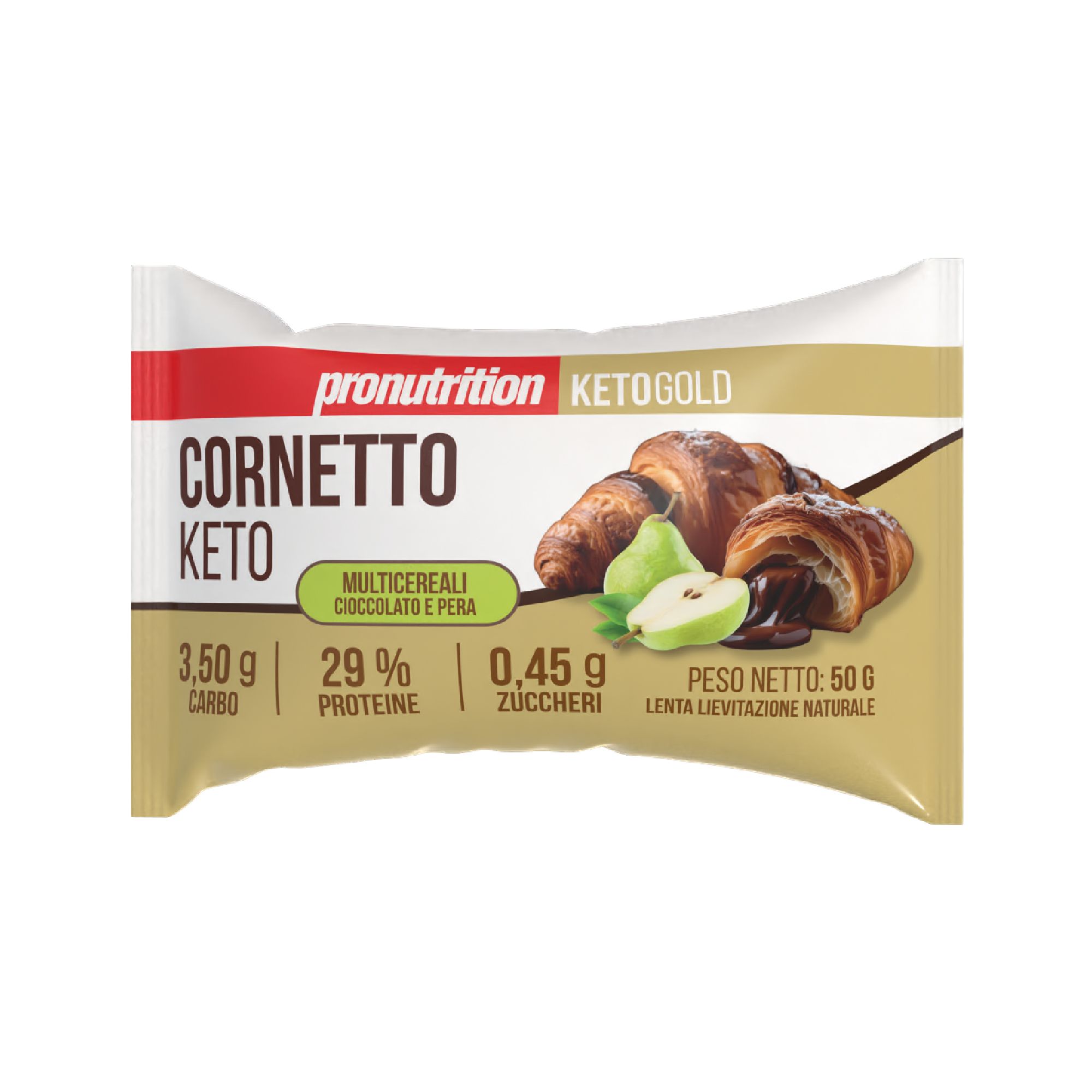 Pronutrition Cornetto keto multicereali (50 gr, Cioccolato e pera)